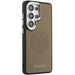 Guess PU Perforated 4G Logo Magnetic kryt pre Samsung Galaxy S26 Ultra, hnedý