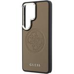 Guess PU Perforated 4G Logo Magnetic kryt pre Samsung Galaxy S26 Ultra, hnedý