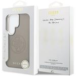 Guess PU Perforated 4G Logo Magnetic kryt pre Samsung Galaxy S26 Ultra, hnedý