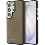 Guess PU Perforated 4G Logo Magnetic kryt pre Samsung Galaxy S26 Ultra, hnedý