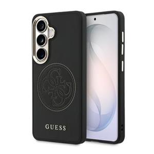 Guess PU Perforated 4G Logo Magnetic Zadní Kryt pro Samsung Galaxy S26 Black