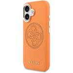 Guess PU Perforated 4G Logo MagSafe kryt pre iPhone 17, oranžový