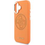 Guess PU Perforated 4G Logo MagSafe kryt pre iPhone 17, oranžový