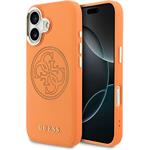 Guess PU Perforated 4G Logo MagSafe kryt pre iPhone 17, oranžový