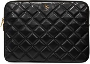 Guess PU Quilted 4G Metal Logo obal na notebook 13/14", čierny