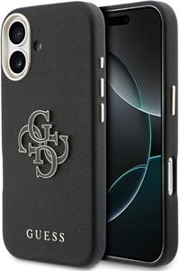 Guess PU Resin Logo kryt pre iPhone 17, čierny