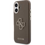 Guess PU Resin Logo kryt pre iPhone 17, hnedý