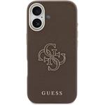 Guess PU Resin Logo kryt pre iPhone 17, hnedý