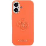 Guess PU Resin Logo kryt pre iPhone 17, oranžový