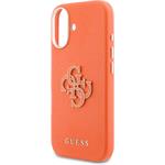 Guess PU Resin Logo kryt pre iPhone 17, oranžový