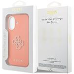 Guess PU Resin Logo kryt pre iPhone 17, oranžový