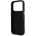 Guess PU Resin Logo kryt pre iPhone 17 Pro, čierny