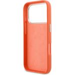 Guess PU Resin Logo kryt pre iPhone 17 Pro Max, oranžový
