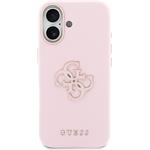 Guess PU Resin Logo kryt pre iPhone 17, ružový