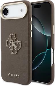 Guess PU Resin Logo kryt pre iPhone Air, hnedý