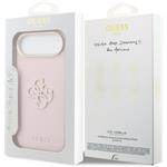 Guess PU Resin Logo kryt pre iPhone Air, ružový