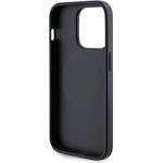 Guess PU Saffiano MagSafe kryt pre iPhone 15 Pro, čierny