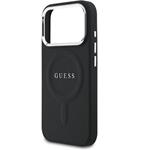 Guess PU Saffiano MagSafe kryt pre iPhone 17 Pro, čierny