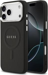 Guess PU Saffiano MagSafe kryt pre iPhone 17 Pro Max, čierny