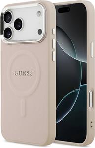 Guess PU Saffiano MagSafe kryt pre iPhone 17 Pro Max, ružový