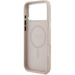 Guess PU Saffiano MagSafe kryt pre iPhone 17 Pro, ružový