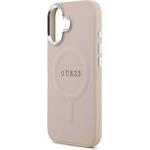 Guess PU Saffiano MagSafe kryt pre iPhone 17, ružový