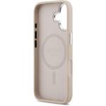 Guess PU Saffiano MagSafe kryt pre iPhone 17, ružový