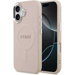 Guess PU Saffiano MagSafe kryt pre iPhone 17, ružový