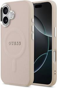 Guess PU Saffiano MagSafe kryt pre iPhone 17, ružový