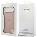 Guess PU Saffiano MagSafe kryt pre iPhone Air, ružový