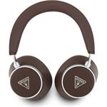 Guess PU Saffiano Triangle Logo ENC, bezdrôtové slúchadlá, hnedé