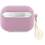 Guess Saffiano 4G Charm puzdro pre AirPods Pro 2, ružové