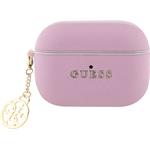 Guess Saffiano 4G Charm puzdro pre AirPods Pro 2, ružové