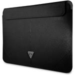 Guess Saffiano Triangle Metal Logo obal na notebook, 13/14", čierny