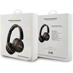 Guess Script Metal Logo bezdrôtové slúchadlá, čierne