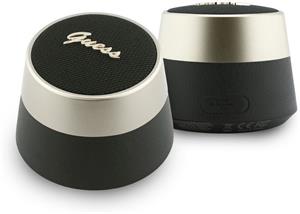 Guess Script Metal Logo bluetooth reproduktor, 5W, čierny