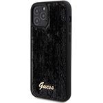 Guess Sequin Script Logo kryt pre iPhone 12/12 Pro, čierny