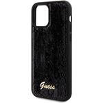 Guess Sequin Script Logo kryt pre iPhone 12/12 Pro, čierny