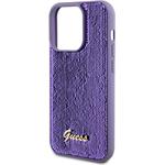 Guess Sequin Script Logo kryt pre iPhone 14 Pro Max, fialový