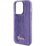 Guess Sequin Script Logo kryt pre iPhone 15 Pro Max, fialový