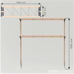 Gusta Garden Berry Buddy podporná konštrukcia, 120cm