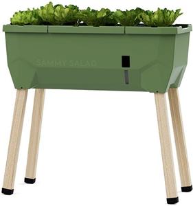 Gusta Garden Sammy Salad samozavlažovací kvetináč bez veka, tmavo-zelený