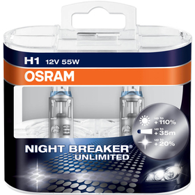 H1 NIGHT BREAKER UNLIMITED Duo-Box OSRAM