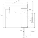 HAKL OB 700, elektrická priamoohrevná vodovodná batéria, 1,1-3,3kW