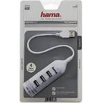 Hama 39788, USB HUB 4-portový, biely
