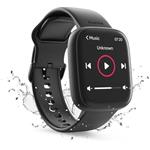 Hama 4000, smart hodinky, funkcia telefonovania, vodoodolné IP68, Siri/ Google Assistant, čierne