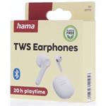 Hama Action One, bluetooth slúchadlá, kôstky, biele