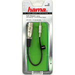 Hama audio adaptér XLR zásuvka - jack vidlica 3,5 mm stereo