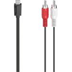 Hama audio adaptérový kábel USB-C na 2 cinch, aktívny