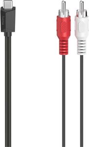 Hama audio adaptérový kábel USB-C na 2 cinch, aktívny